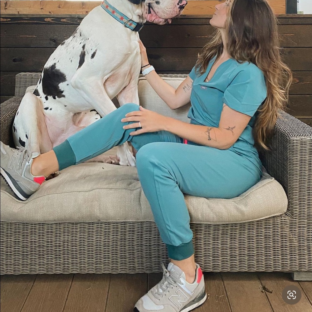 Figs Hydrogreen Scrub Top And Jogger Bottom - image 4